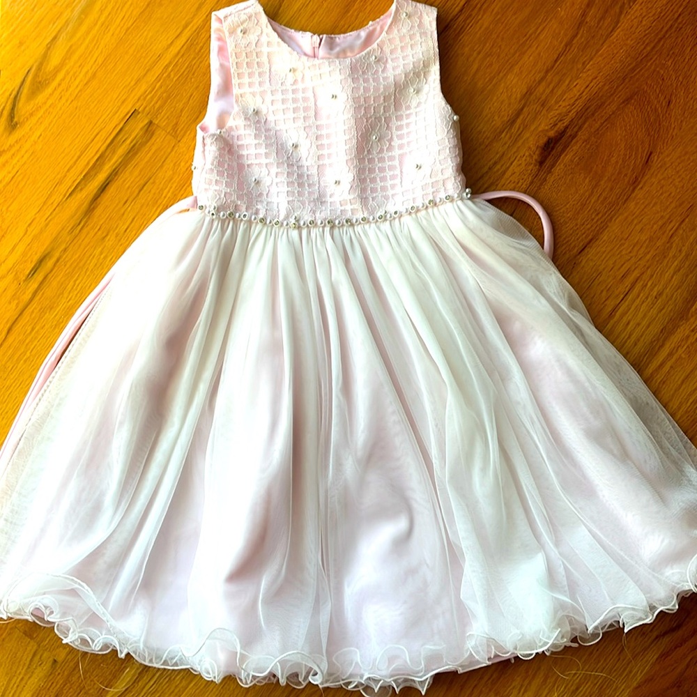 Pink party dress by American Princess girls size 5